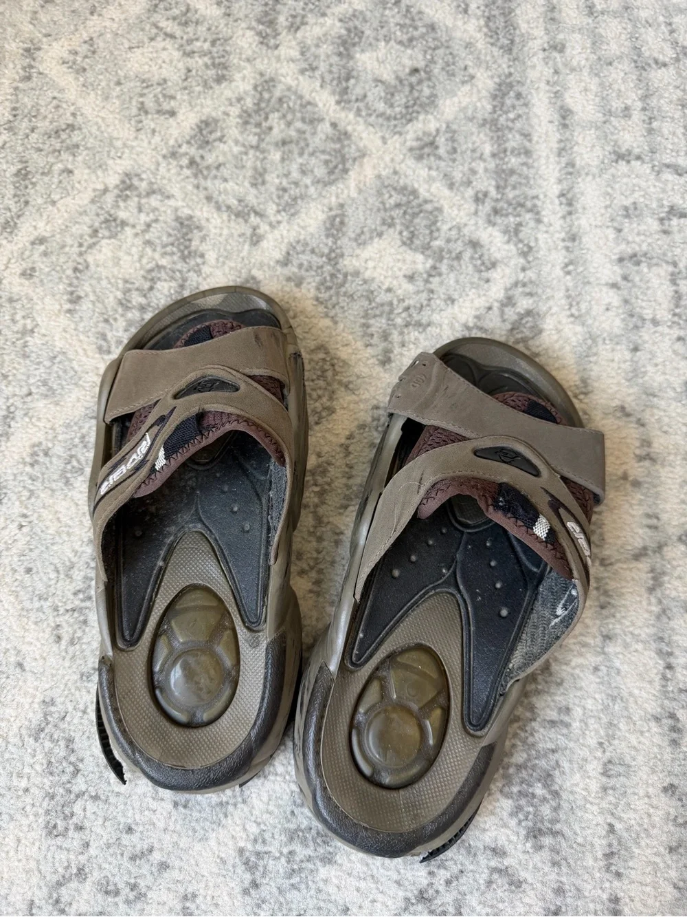 Grendene Brown Sport Comfort Slide Sandals